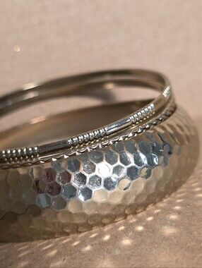 H&M Golden Metal  Bangle Bracelet Set